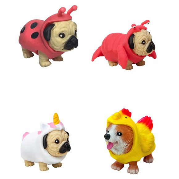 Schylling 4 Pocket Pups Squeeze Party Puppies- Adorable Removable Costum… - Picture 5 of 8